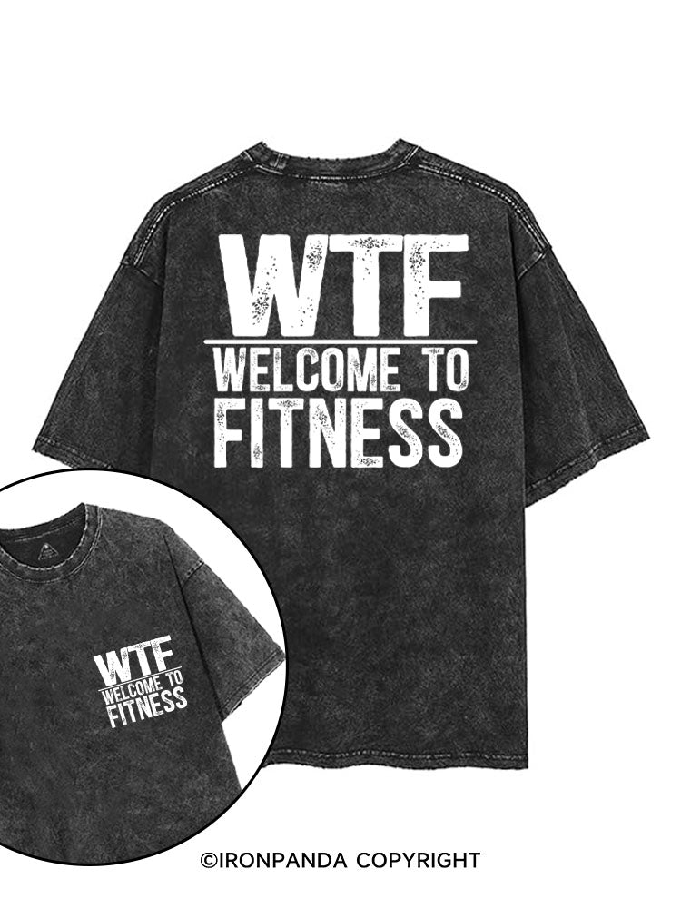 WTF WELCOME TO FITNESS printed Gym Shirt