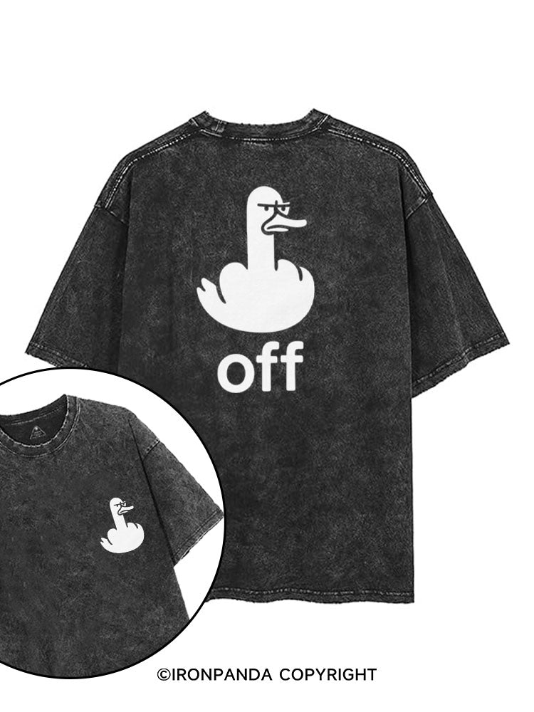 OFF SILLY GOOSE printed Gym Shirt