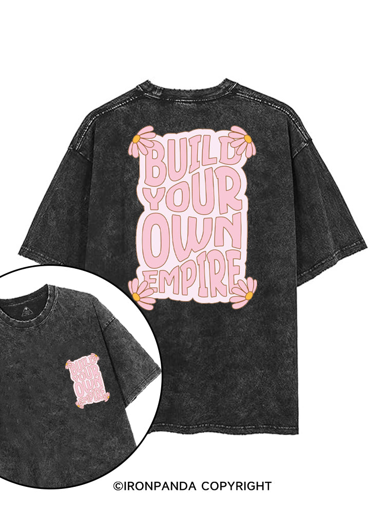 BUILD YOUR OWN EMPIRE printed Gym Shirt