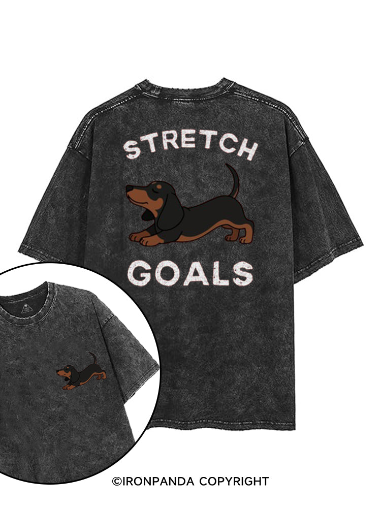 STRETCH GOALS printed Gym Shirt