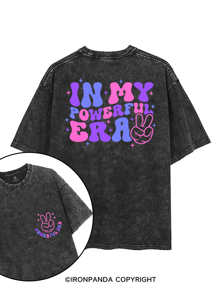 IN MY POWERFUL ERA printed Gym Shirt