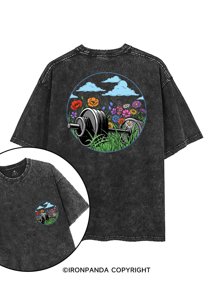 GROW STRONG printed Gym Shirt