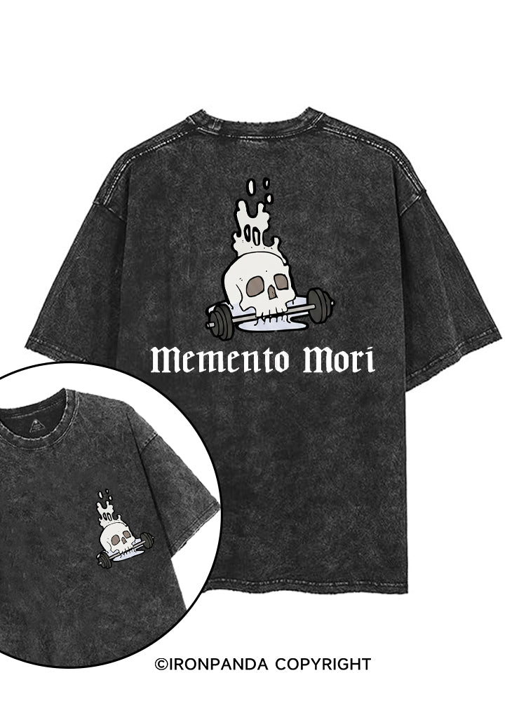 MEMENTO MORI printed Gym Shirt