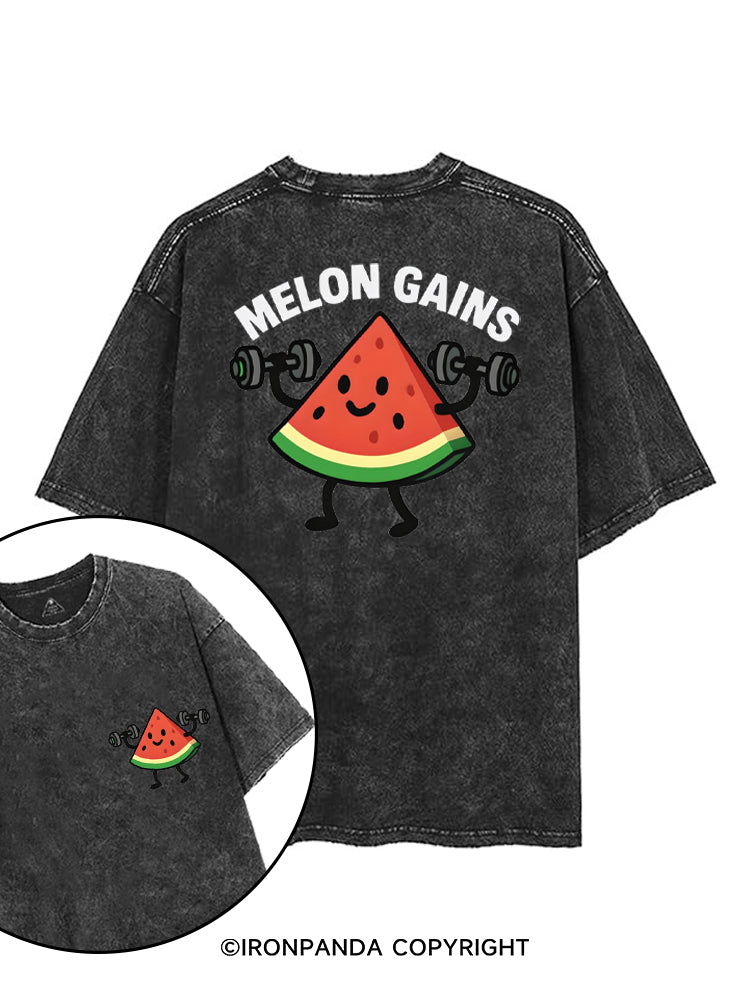 MELON GAINS printed Gym Shirt