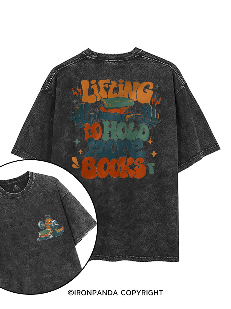 Lifting to hold more books Bookish printed Gym Shirt