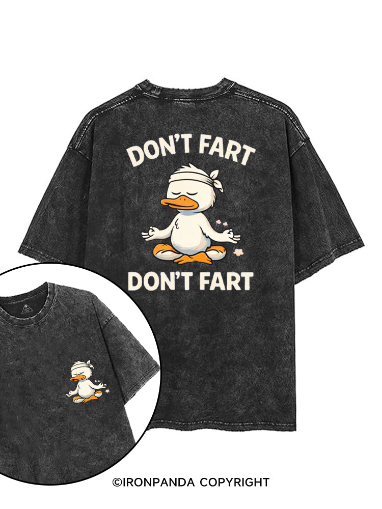DON'T FART printed Gym Shirt