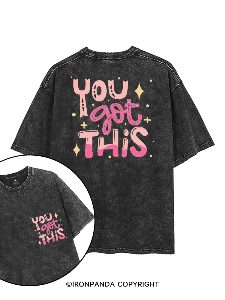 YOU GOT THIS GYM printed Gym Shirt