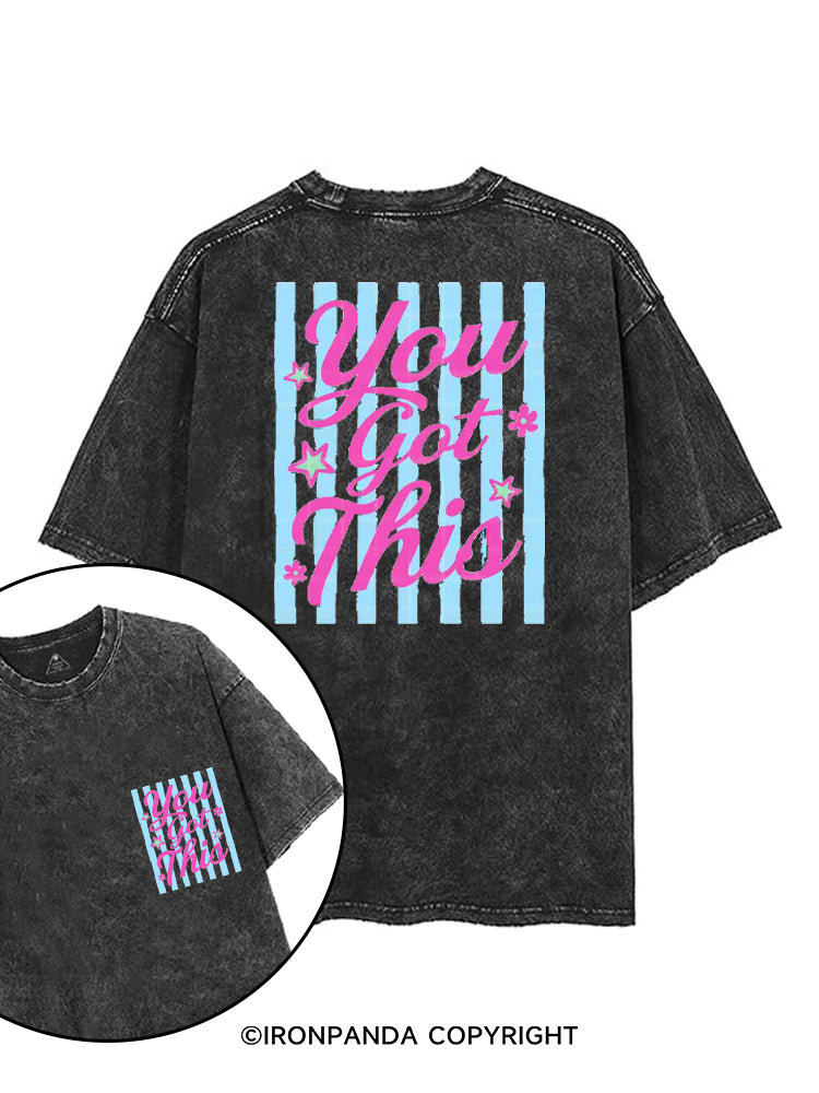 YOU GOT THIS printed Gym Shirt