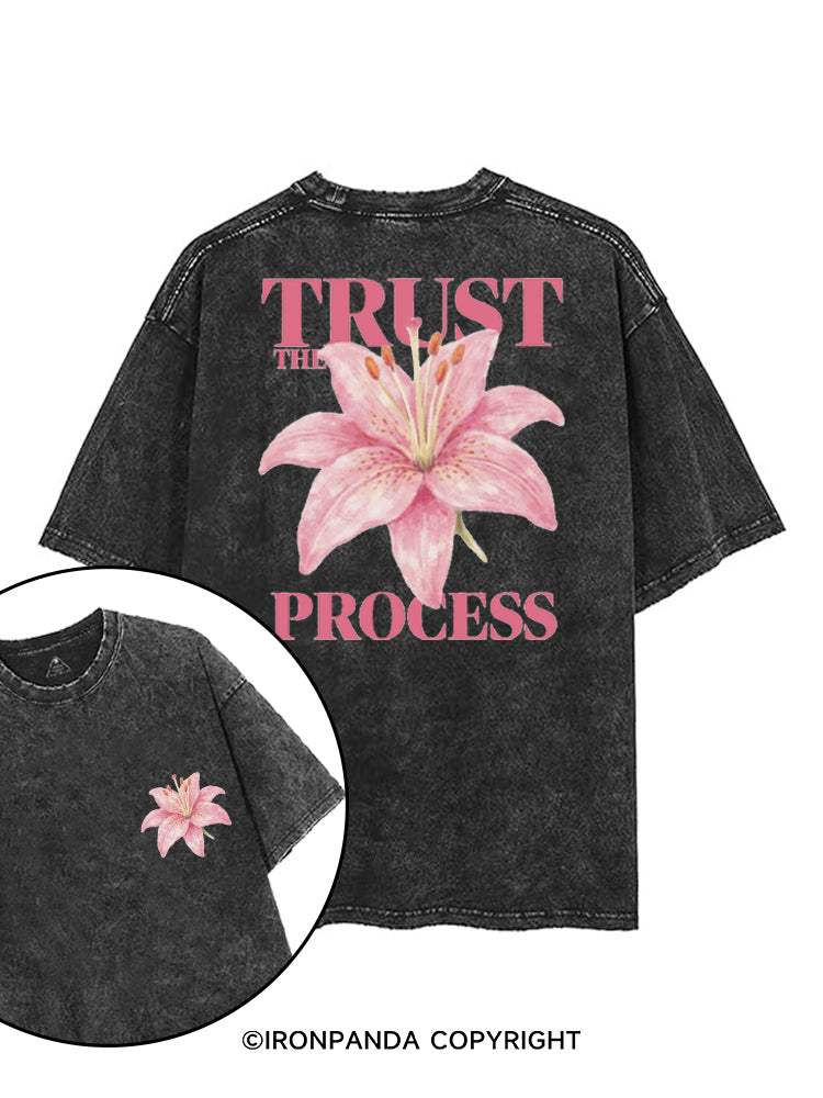 TRUST THE PROCESS printed Gym Shirt