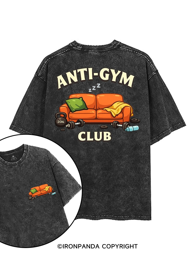 ANTI-GYM CLUB printed Gym Shirt