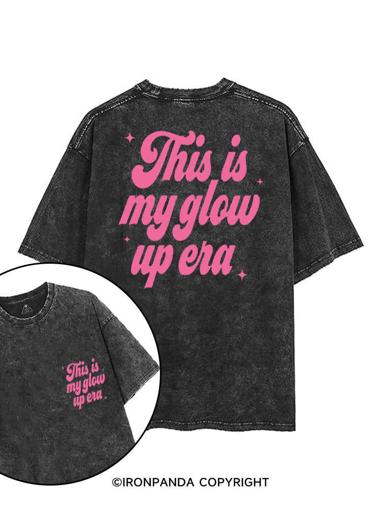 THIS IS MY GLOW UP ERA printed Gym Shirt