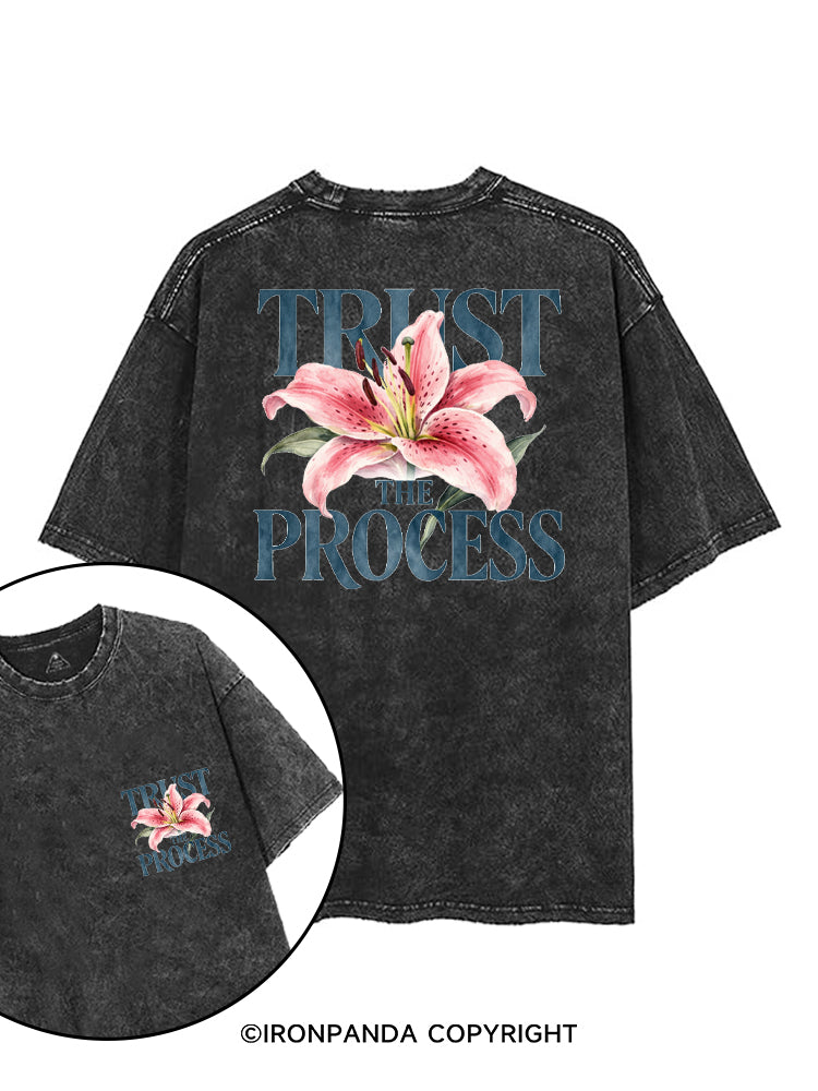 TRUST THE PROCESS printed Gym Shirt