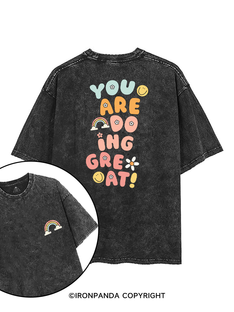YOU ARE DOING GREAT! printed Gym Shirt