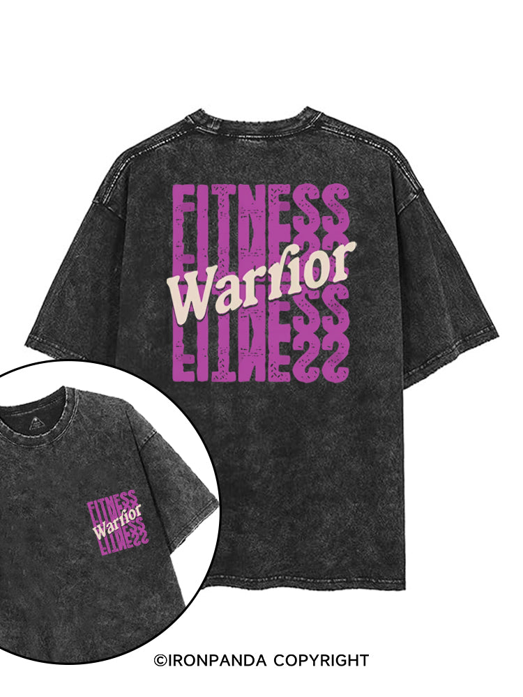 FITNESS WARRIOR printed Gym Shirt