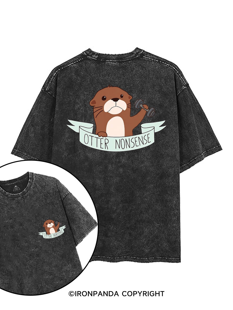 OTTER NONSENSE printed Gym Shirt