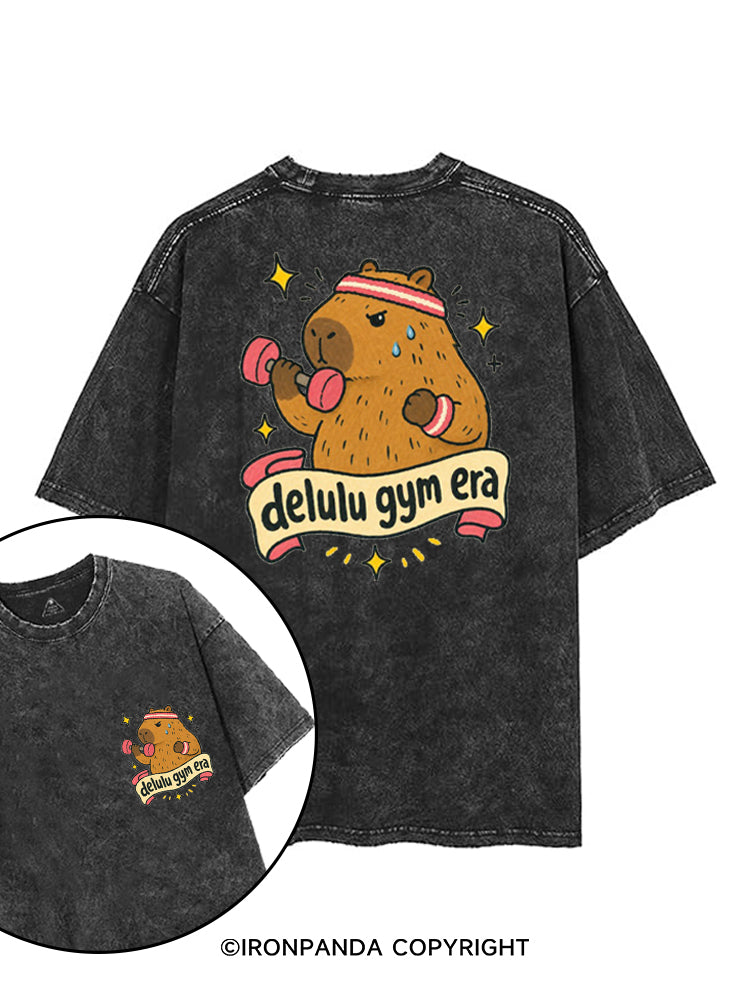 DELULU GYM ERA printed Gym Shirt