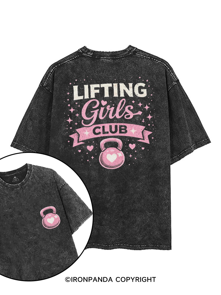 LIFTING GIRLS CLUB printed Gym Shirt