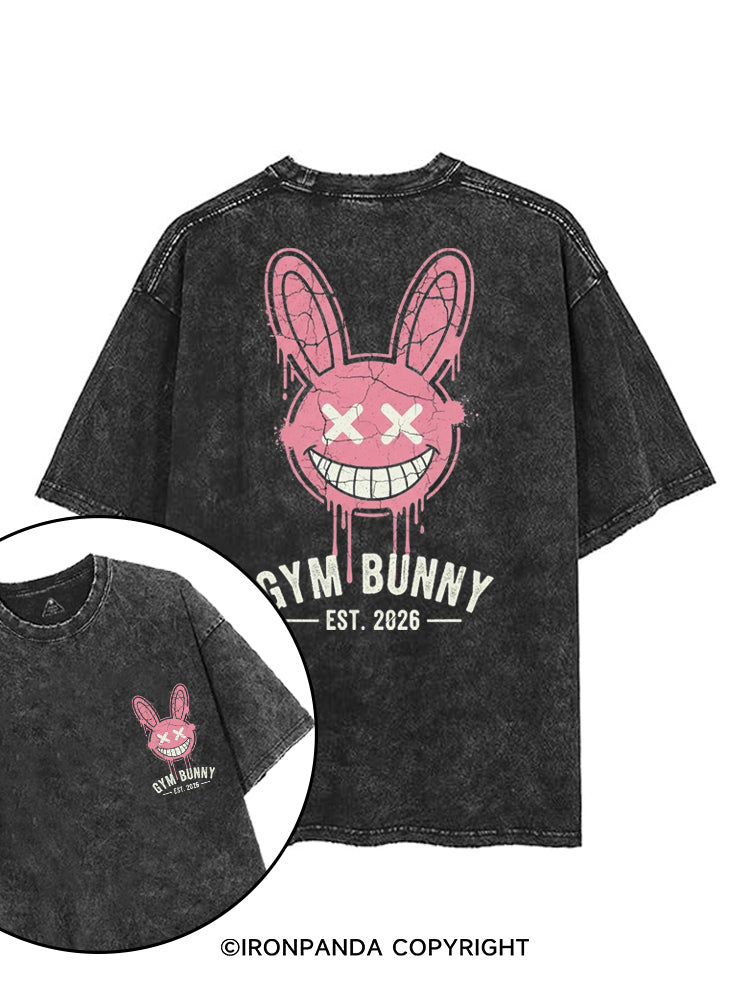 GYM BUNNY EST. 2026 printed Gym Shirt