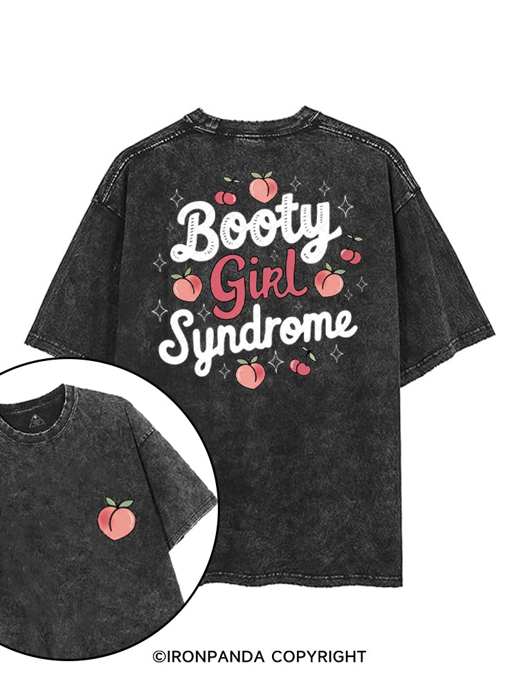 BOOTY GIRL SYNDROME printed Gym Shirt