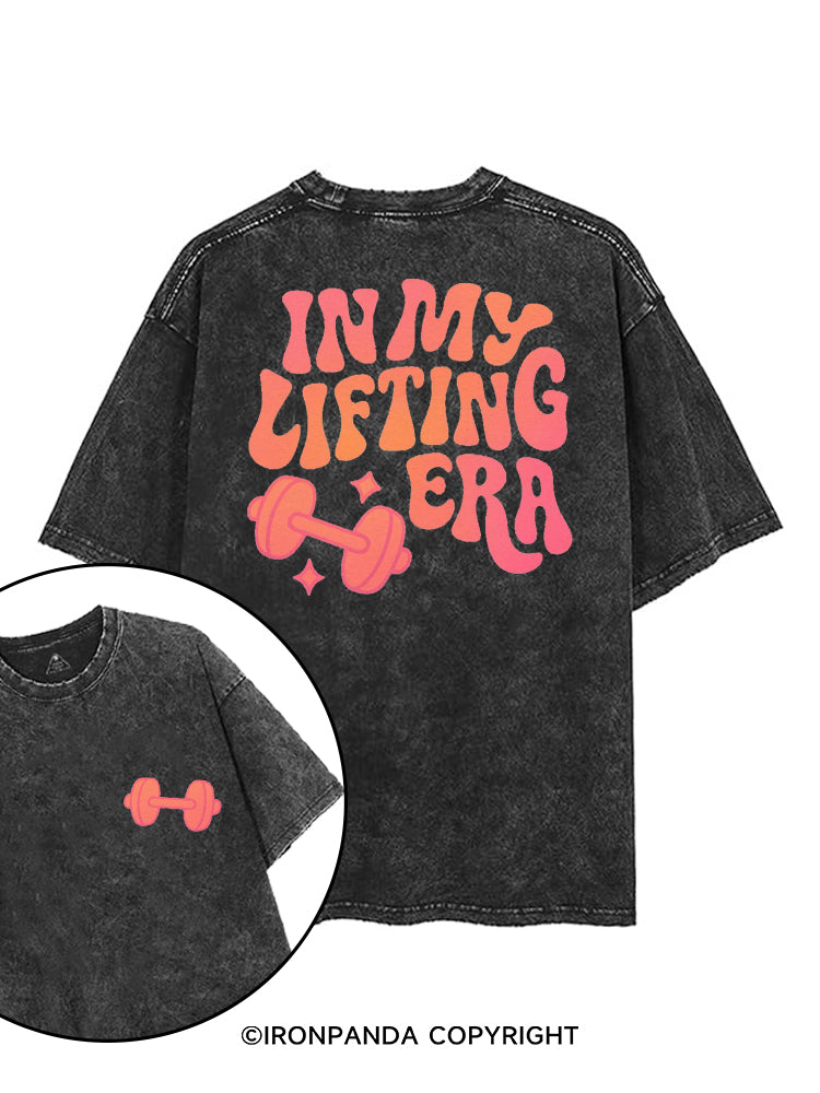 IN MY LIFTING ERA printed Gym Shirt