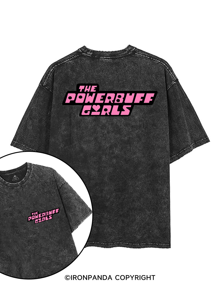 THE POWERBUFF GIRLS printed Gym Shirt