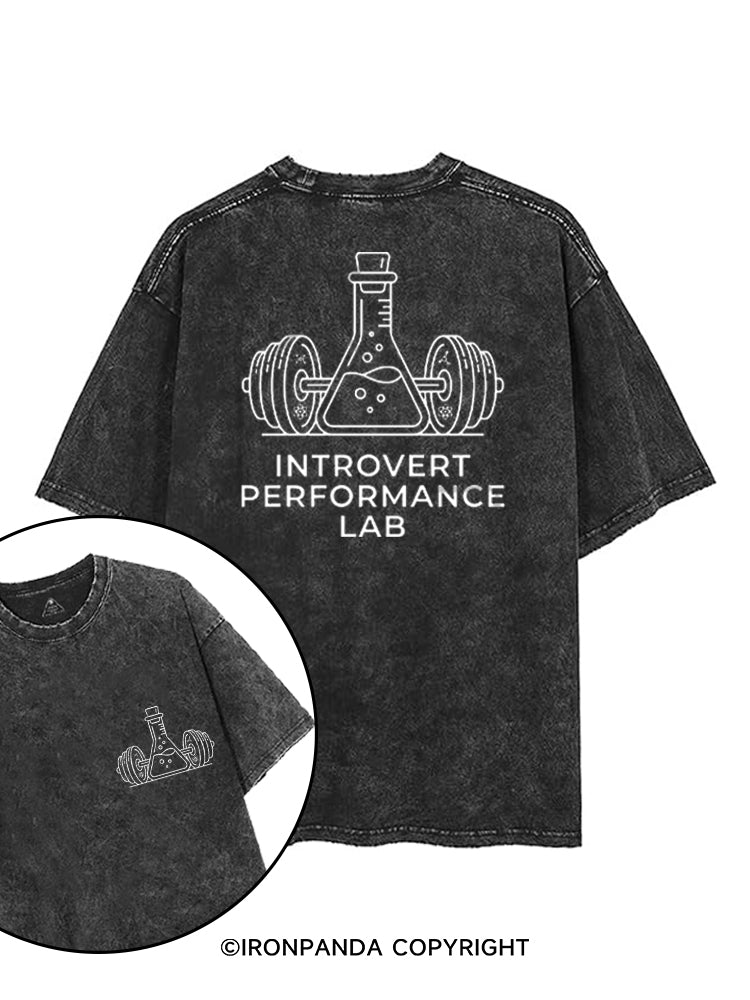 INTROVERT PERFORMANCE LAB printed Gym Shirt