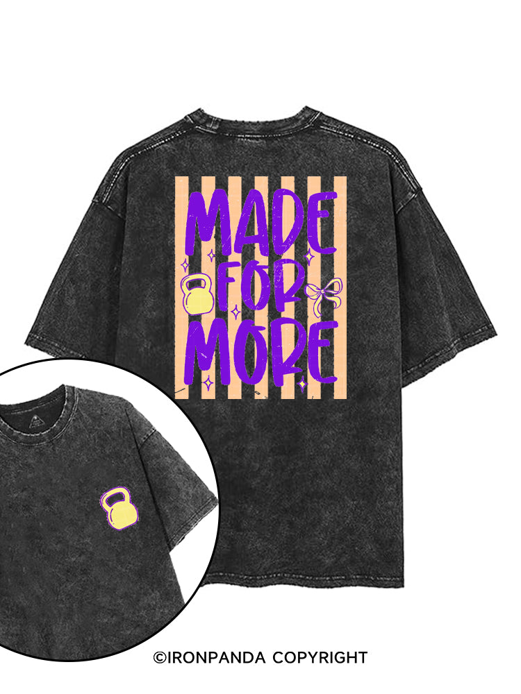 MADE FOR MORE printed Gym Shirt