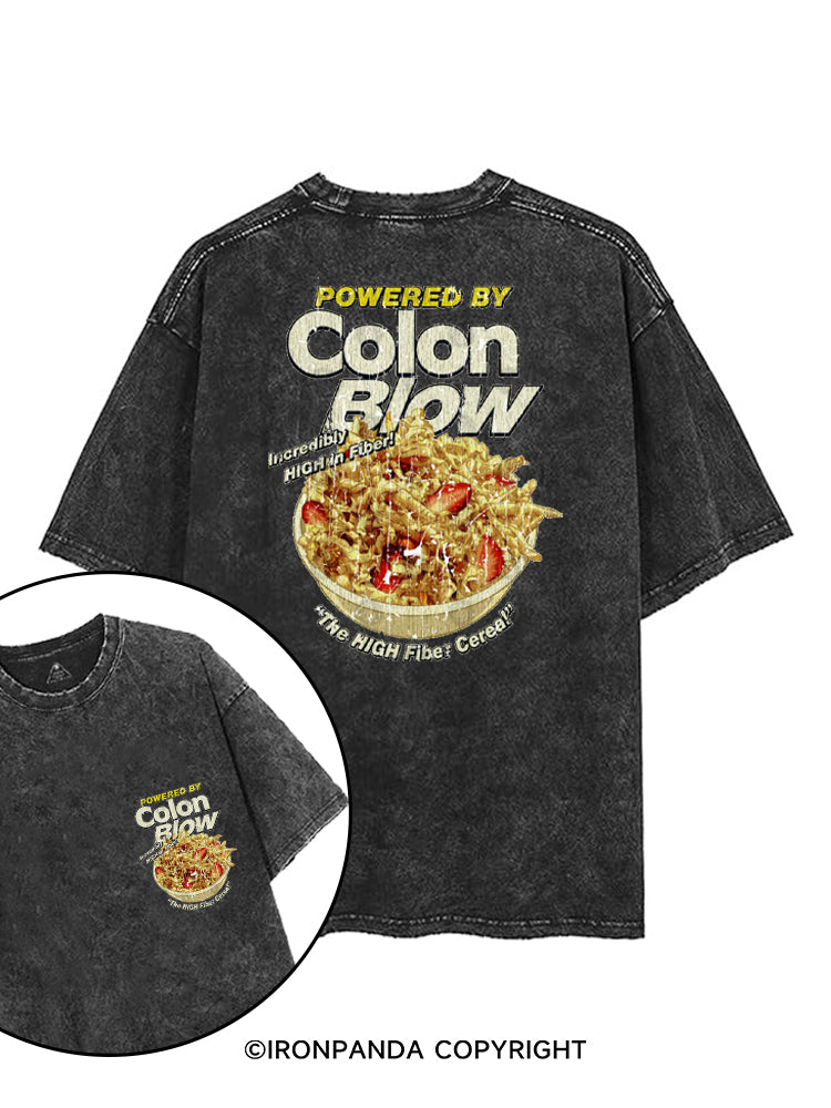 POWERED BY COLON BLOW printed Gym Shirt