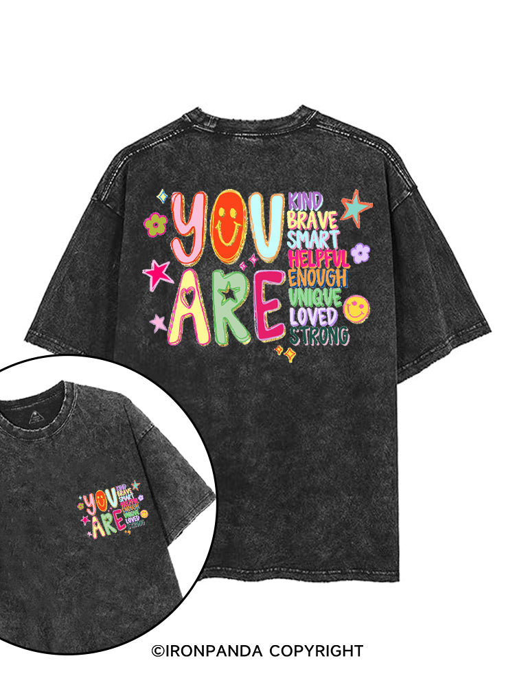 YOU ARE printed Gym Shirt