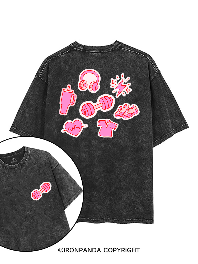 MY GYM TIME printed Gym Shirt