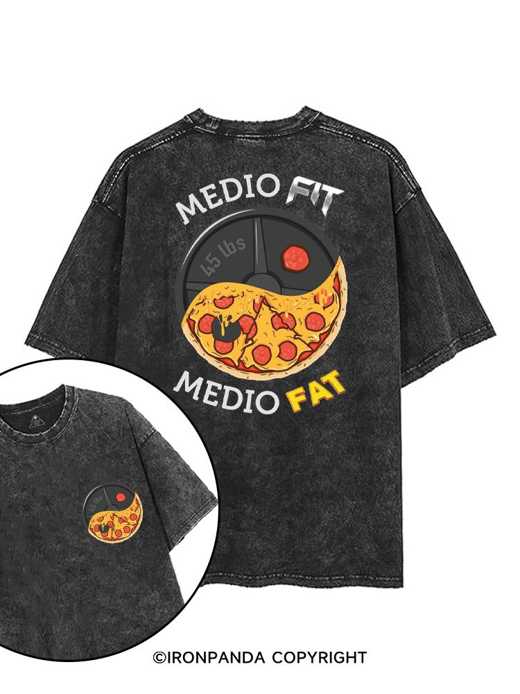 MEDIO FIT MEDIO FAT printed Gym Shirt