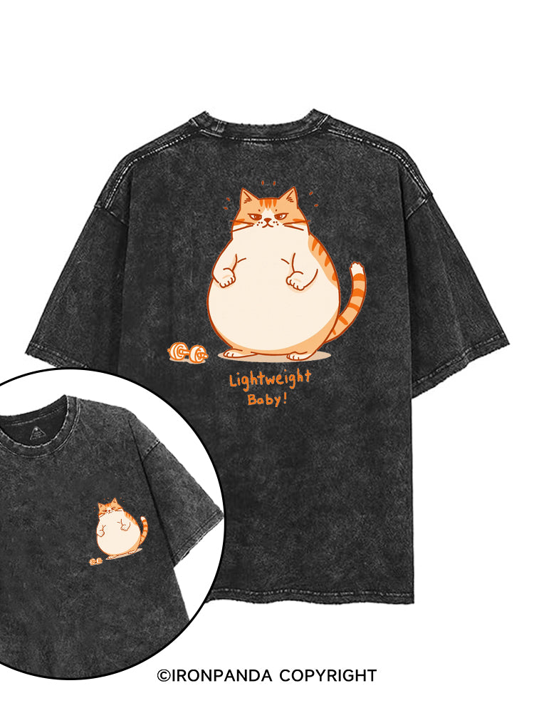 LIGHTWEIGHT BABY! printed Gym Shirt