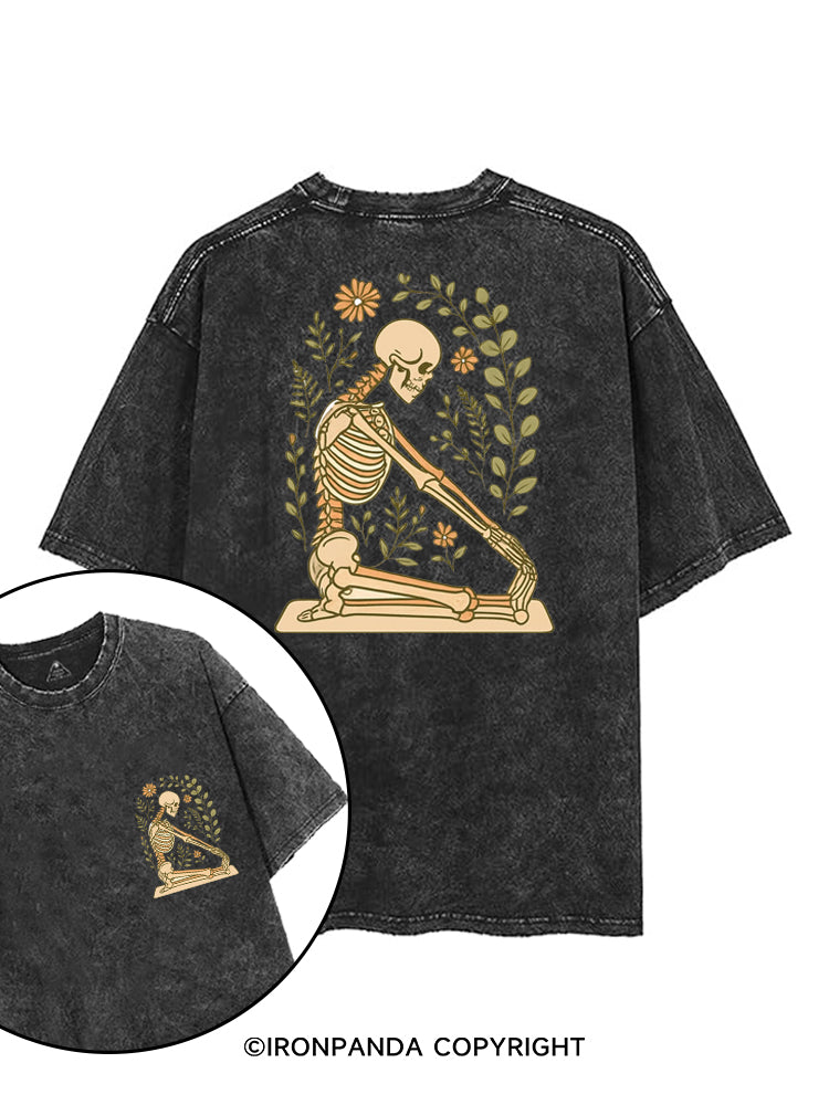 BLOSSOM BONES printed Gym Shirt