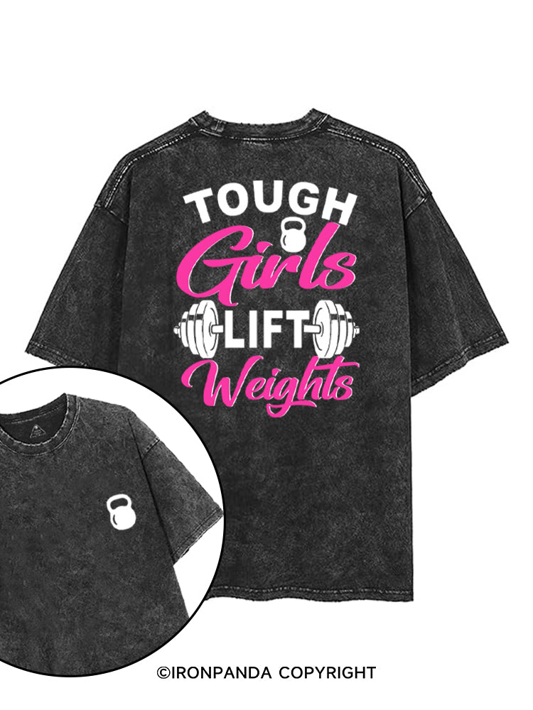TOUGH GIRLS LIFE WEIGHTS printed Gym Shirt