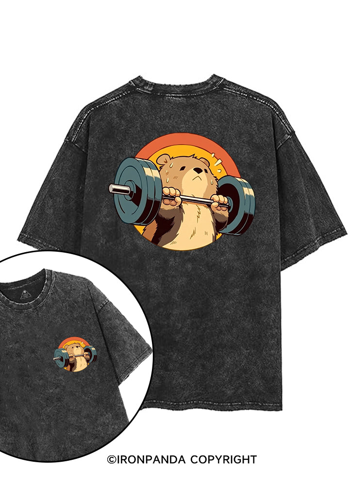 Barbell Buddy printed Gym Shirt