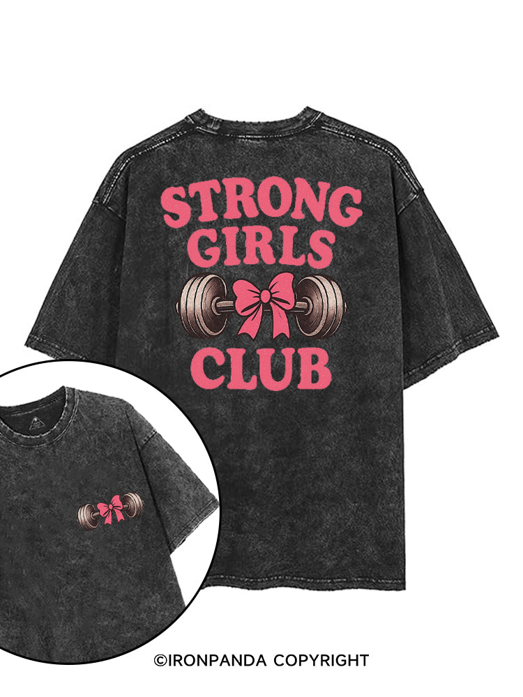STRONG GIRLS CLUB printed Gym Shirt