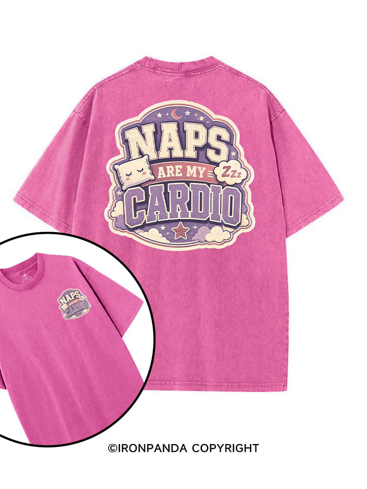 NAPS ARE MY CARDIO GYM printed Gym Shirt