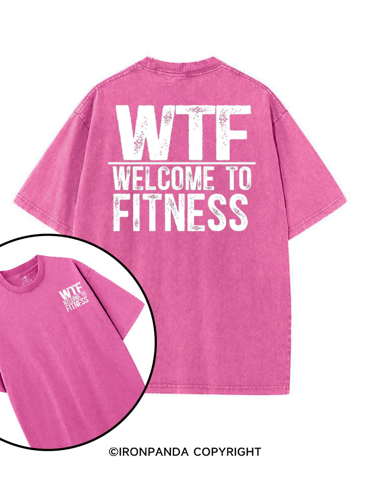 WTF WELCOME TO FITNESS printed Gym Shirt