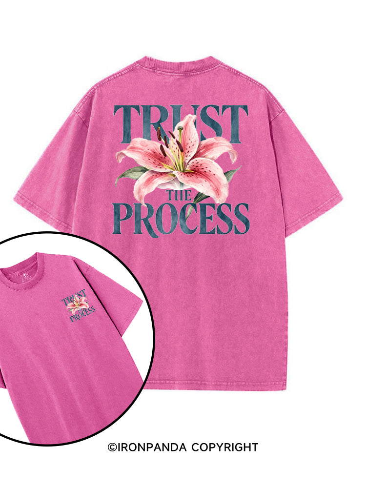 TRUST THE PROCESS printed Gym Shirt