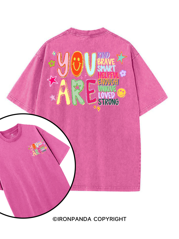 YOU ARE printed Gym Shirt