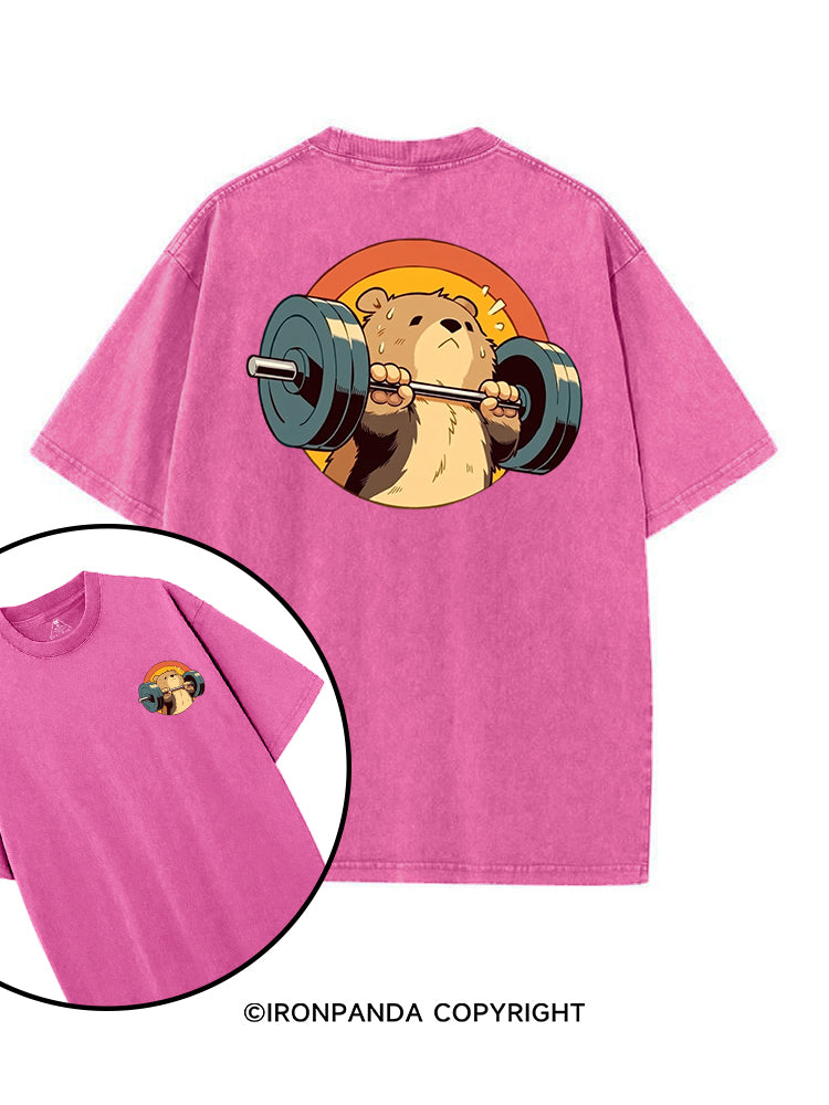 Barbell Buddy printed Gym Shirt