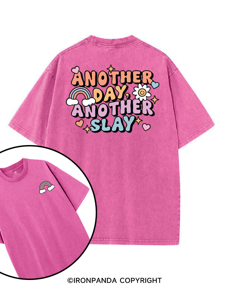 ANOTHER DAY, ANOTHER SLAY printed Gym Shirt