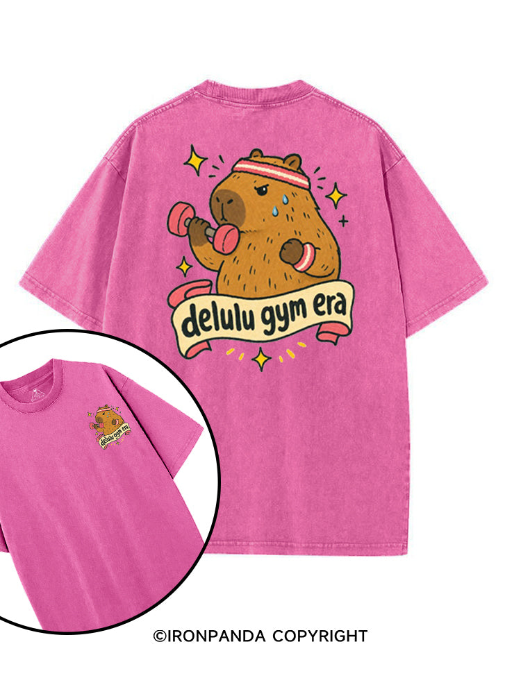 DELULU GYM ERA printed Gym Shirt