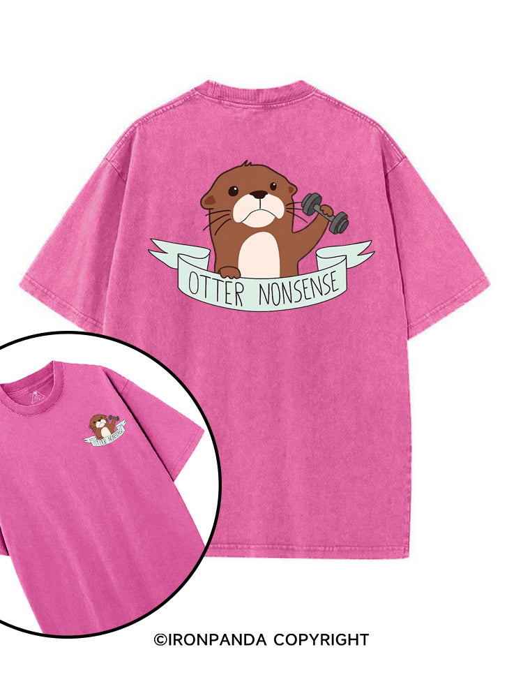 OTTER NONSENSE printed Gym Shirt