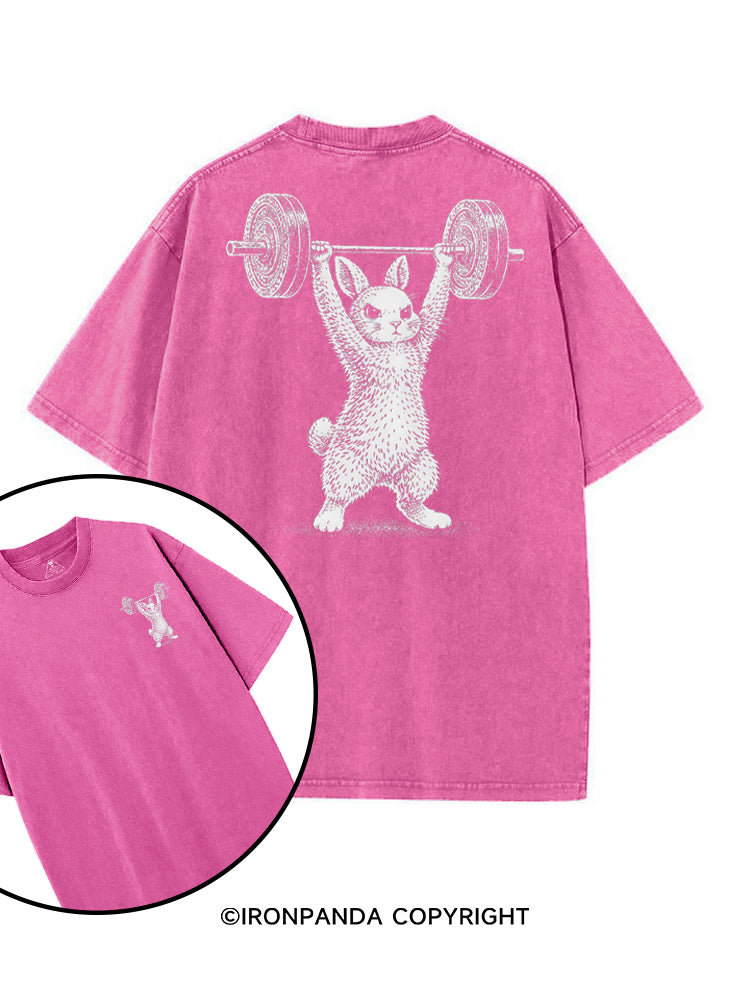 STRONG BUNNY printed Gym Shirt