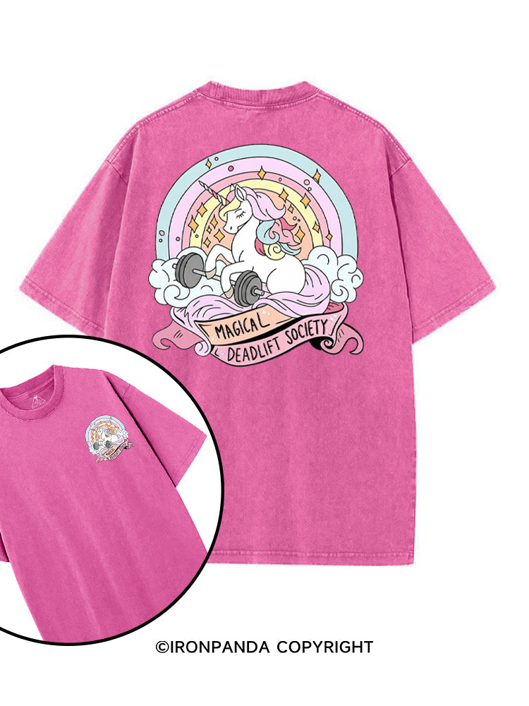 MAGICAL DEADLIFT SOCIETY printed Gym Shirt