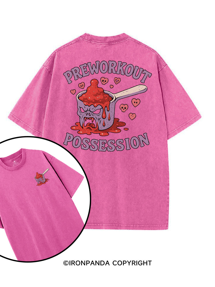 PREWORKOUT POSSESSION printed Gym Shirt