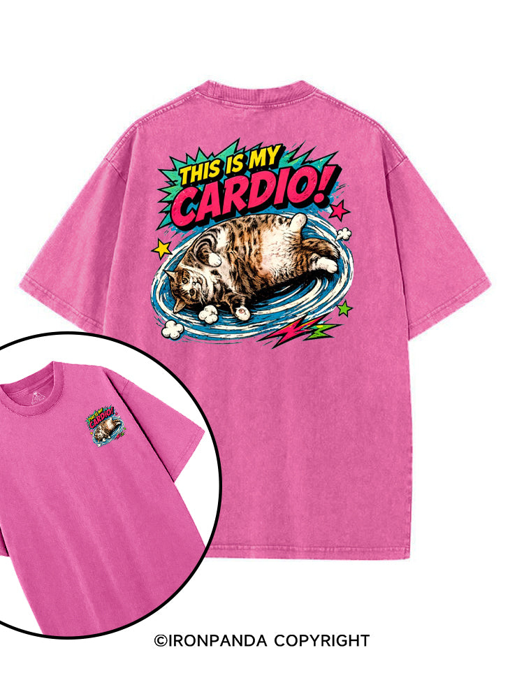THIS IS MY CARDIO! printed Gym Shirt
