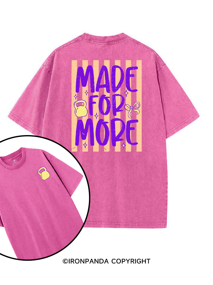 MADE FOR MORE printed Gym Shirt