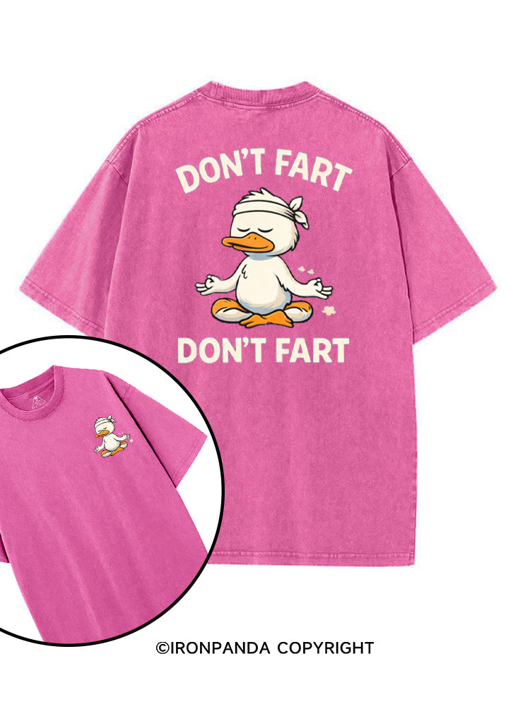 DON'T FART printed Gym Shirt